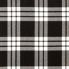 MacFarlane Black White Ancient Tartan Fabric