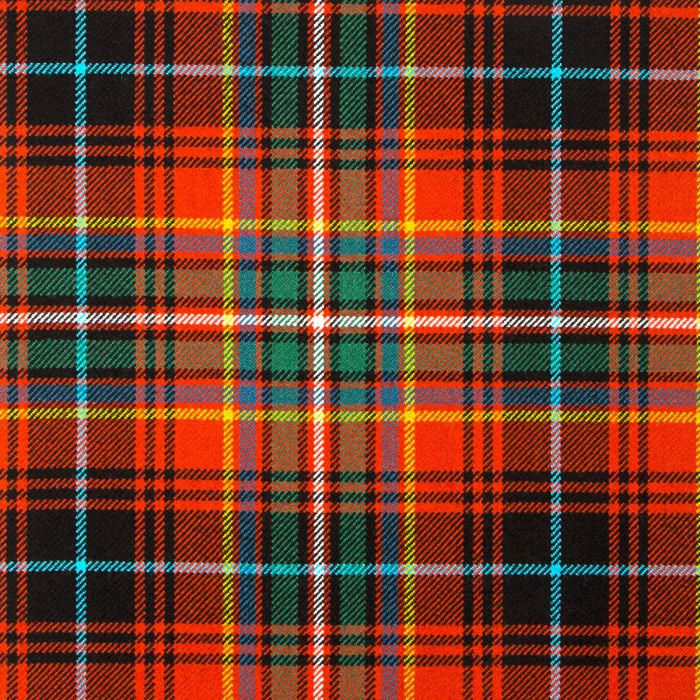 MacInnes Red Ancient Tartan Fabric
