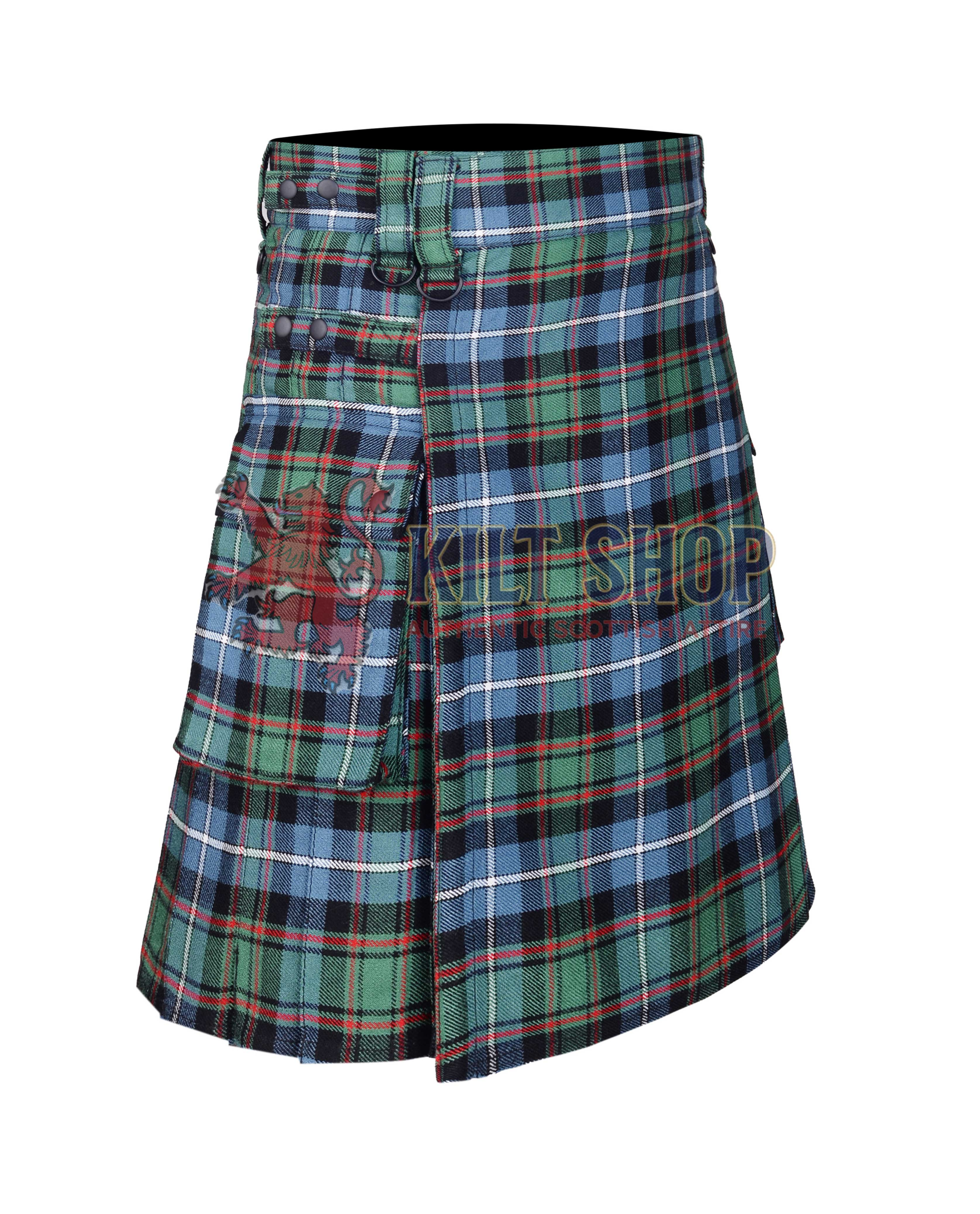 MacRae Ancient Tartan Utility Kilt - Image 2