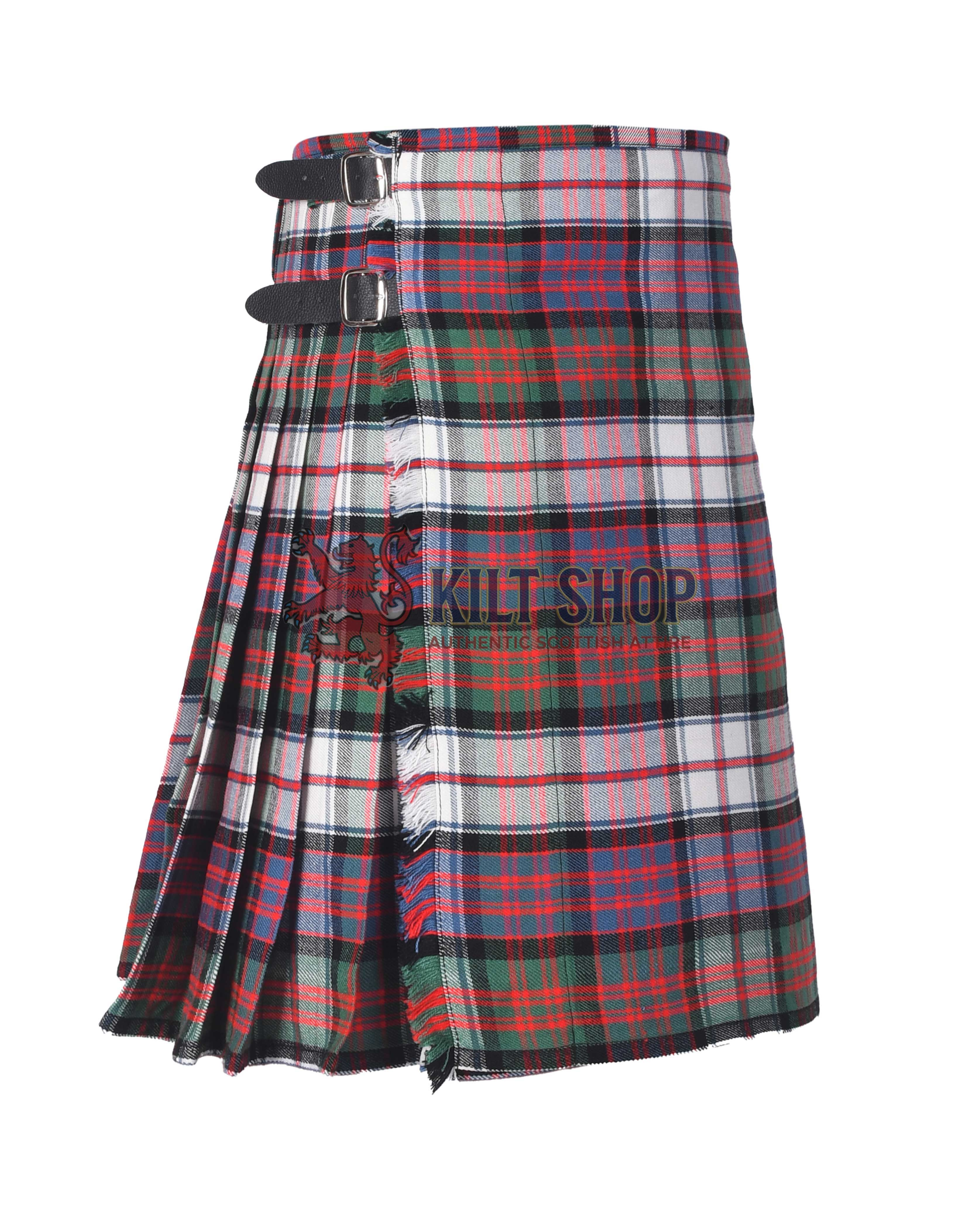 Macdonald Dress Ancient Tartan 8 Yard Kilt - Image 3