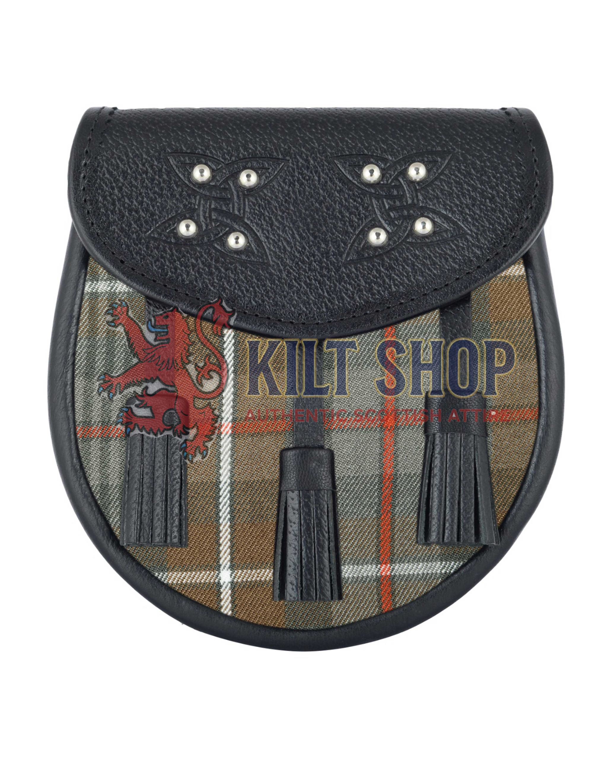 Men's Scottish Mackenzie Weathered Tartan Sporran