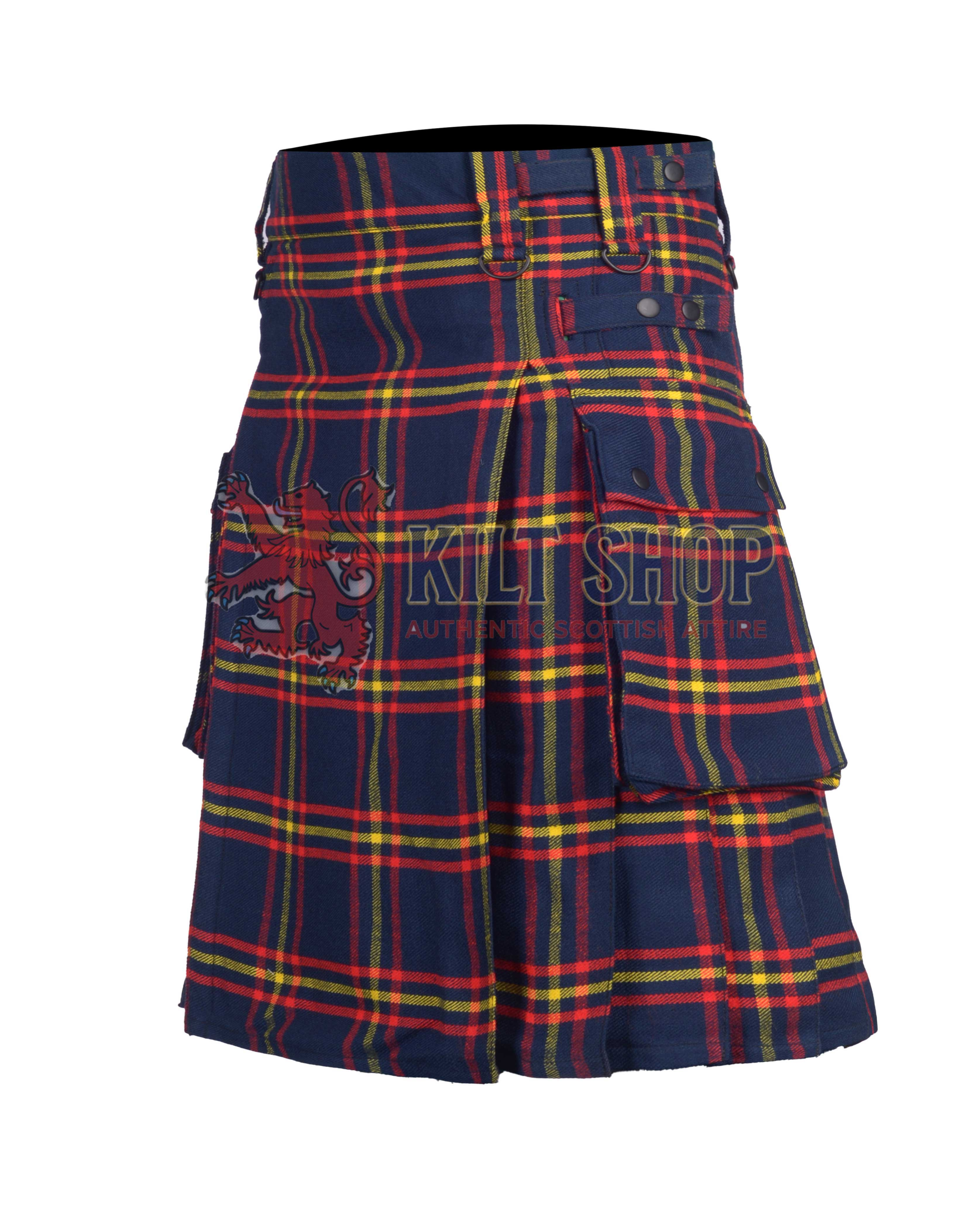 Maclain of Lochbui Modern Tartan Utility Kilt - Image 3