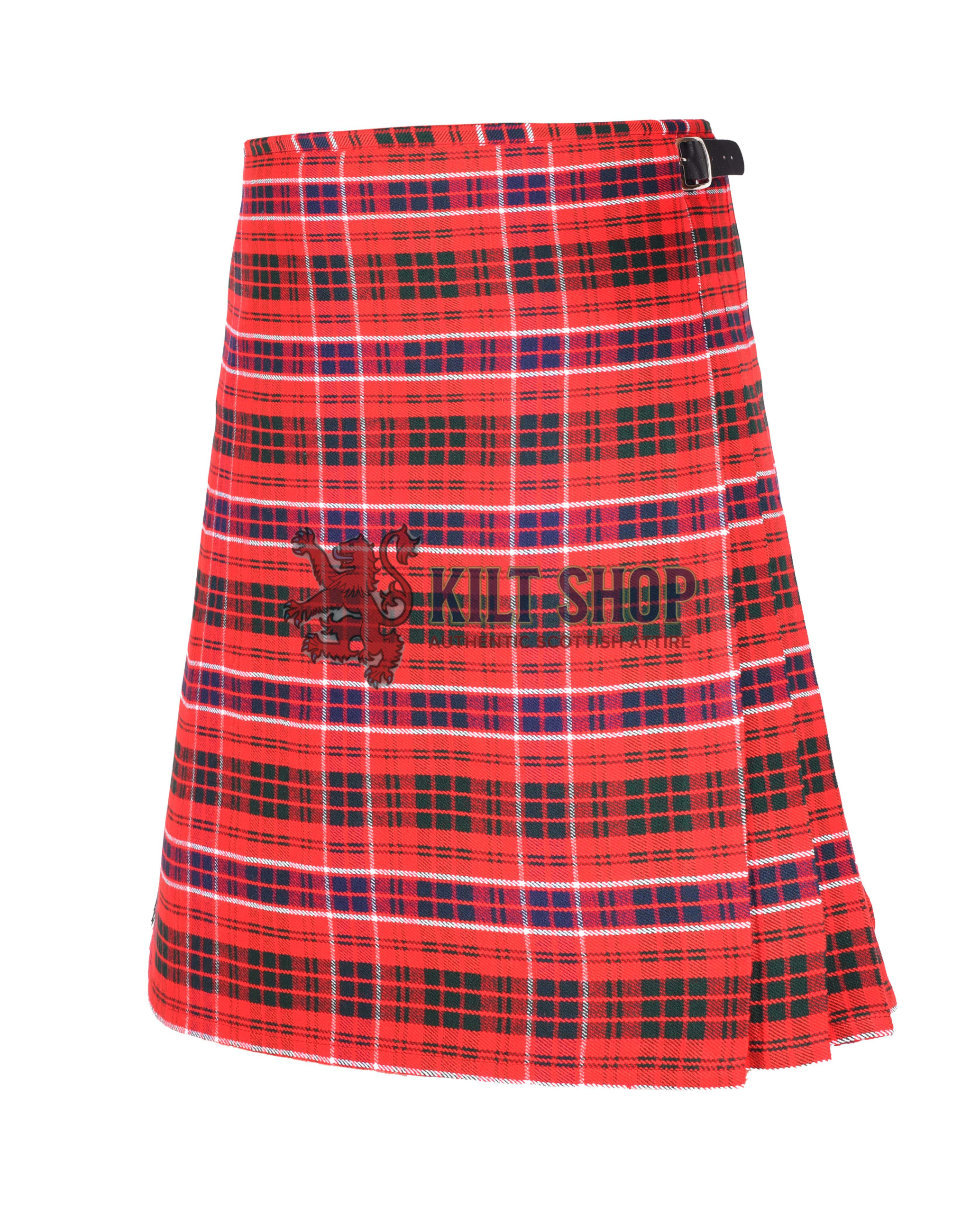 Macrae Red Tartan 8 Yard Kilt - Image 3