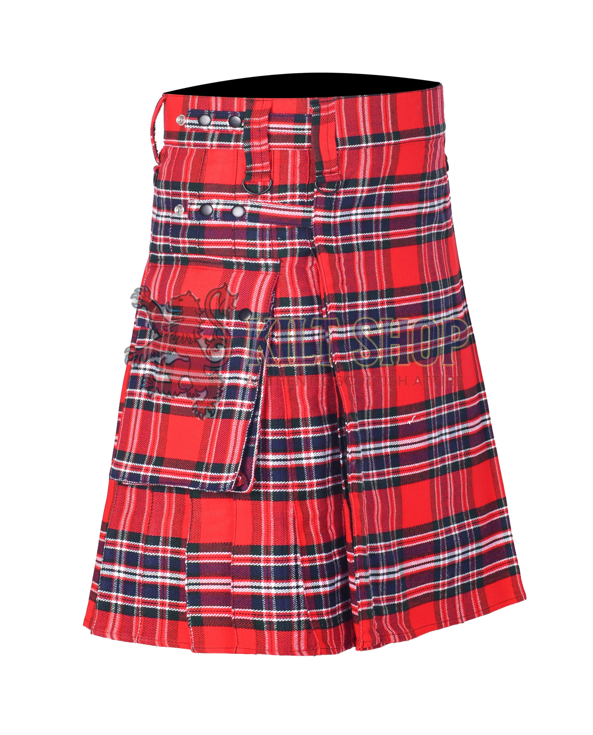 Macrae Red Tartan Utility Kilt - Image 3
