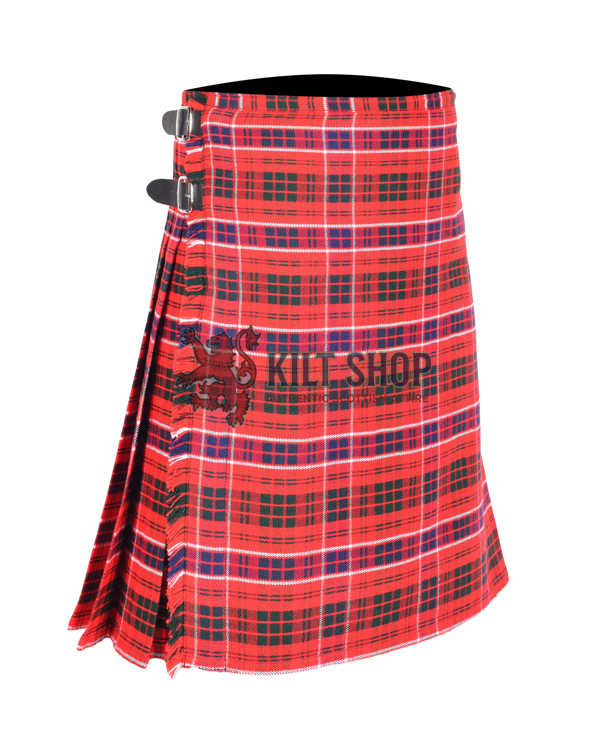 Macrae Red Tartan 8 Yard Kilt - Image 2