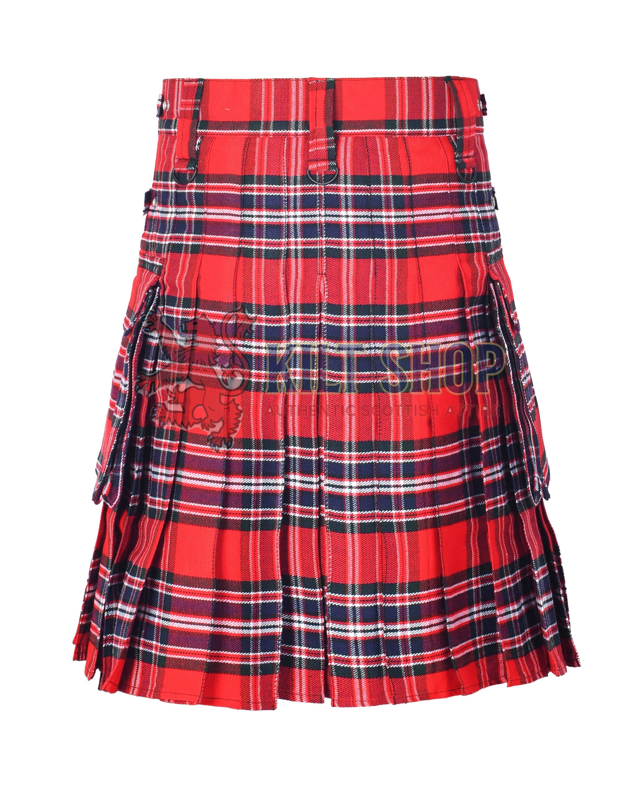 Macrae Red Tartan Utility Kilt - Image 4