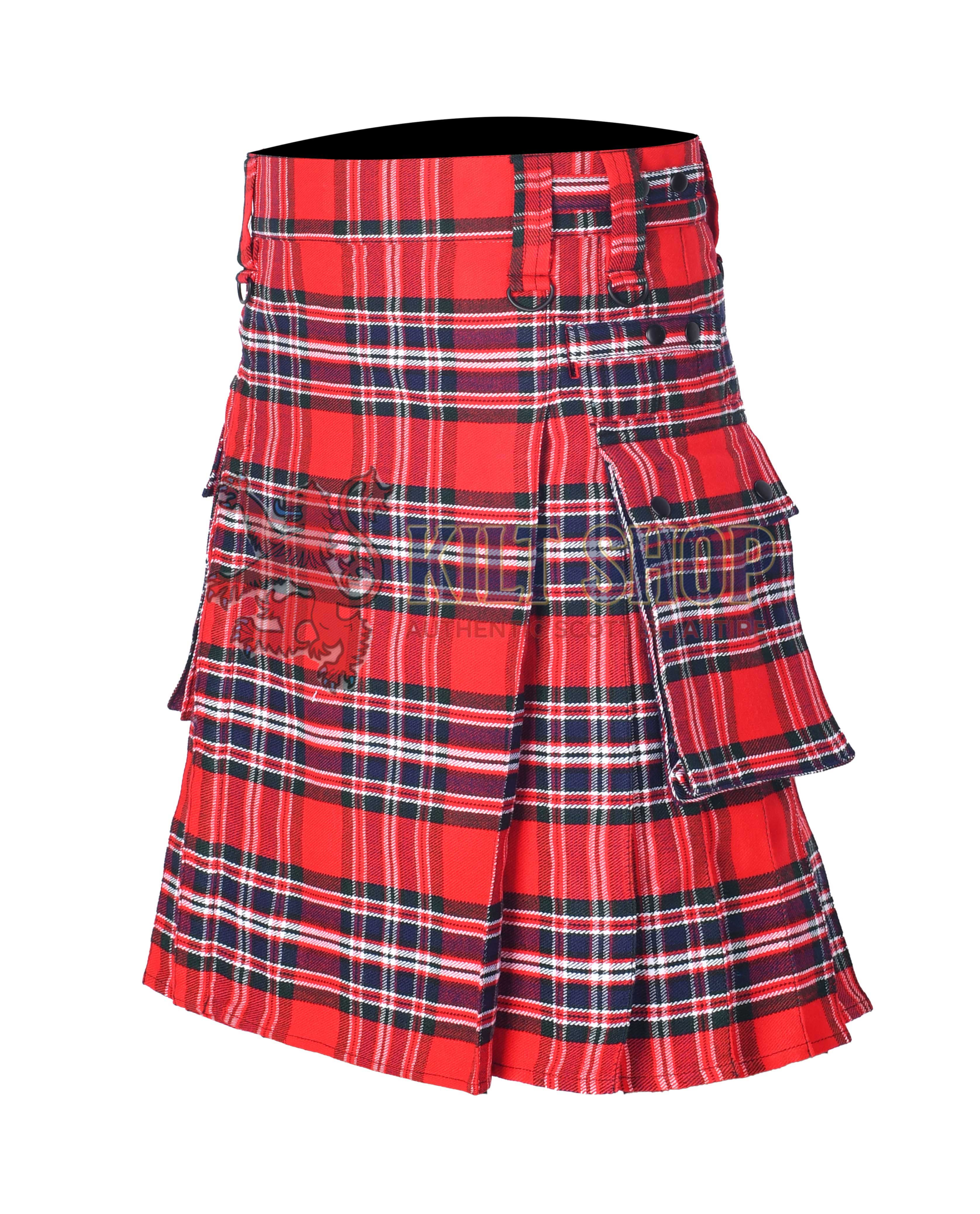 Macrae Red Tartan Utility Kilt - Image 2