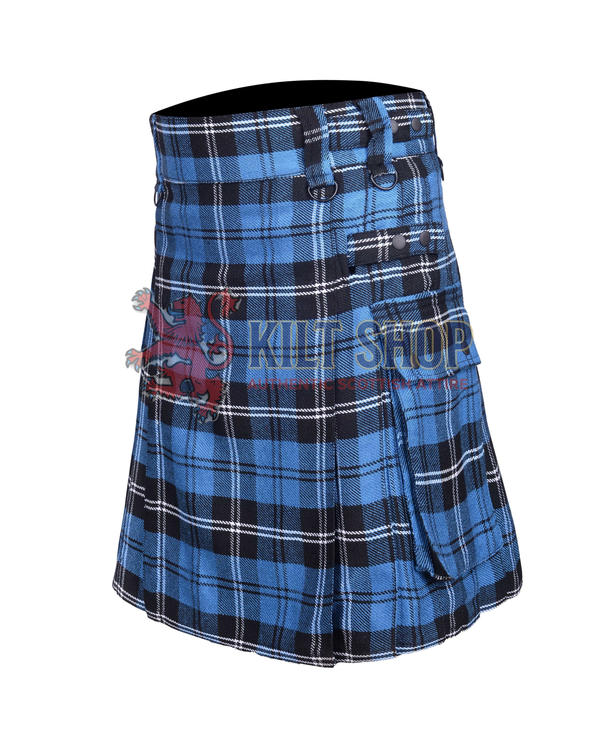 Ramsay Blue Hunting Tartan Utility kilt - Image 2