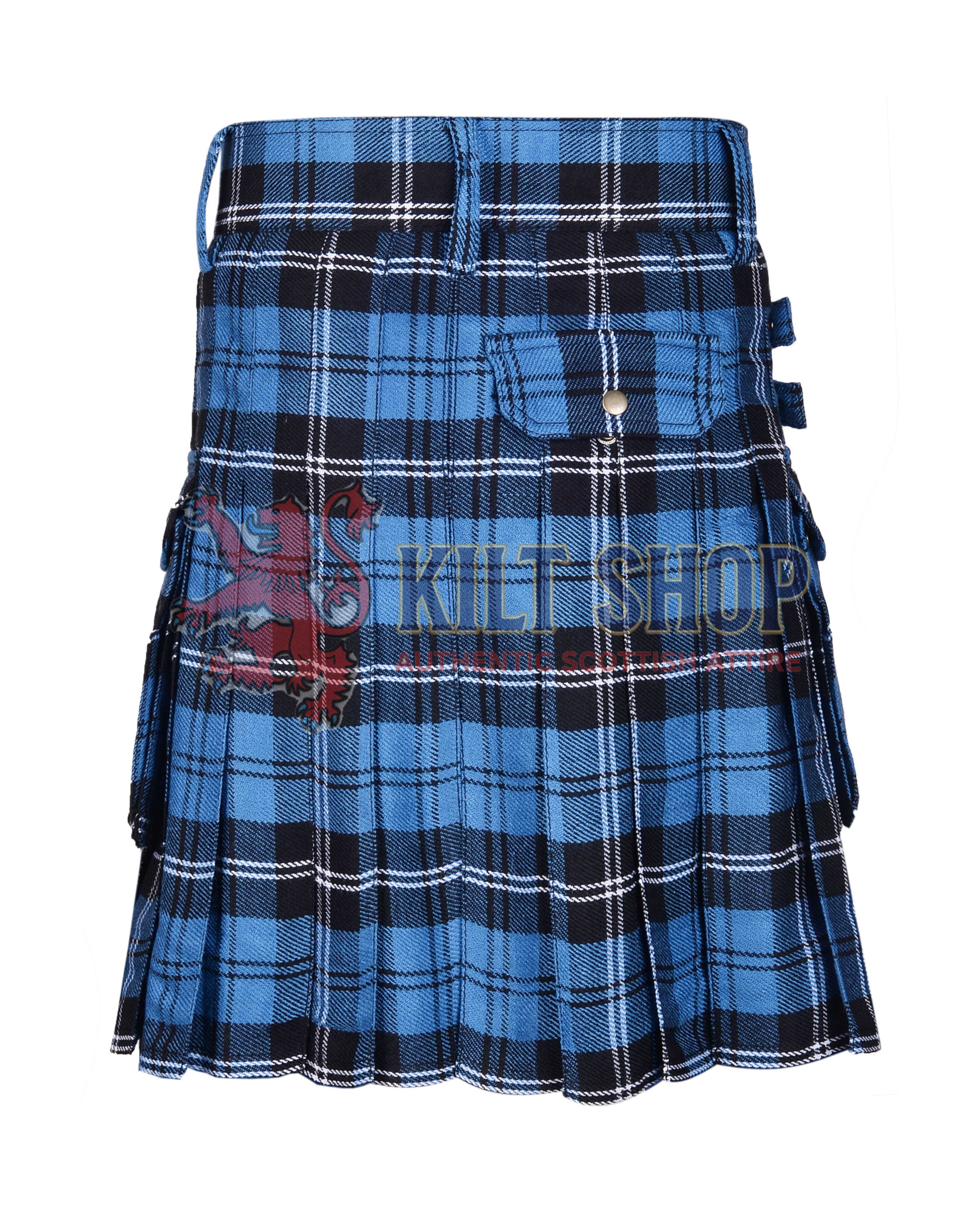 Ramsay Blue Hunting Tartan Utility Kilt - Image 3