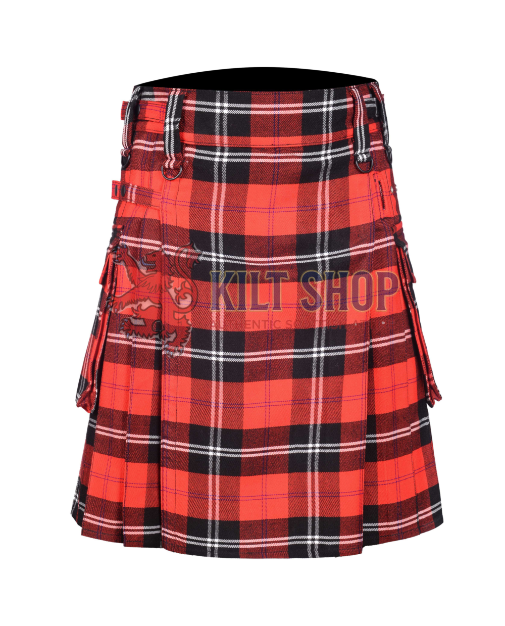 Ramsay Red Tartan Utility Kilt