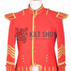 Red Gold Military Doublet Jacket