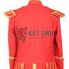 Red Gold Military Doublet Jacket
