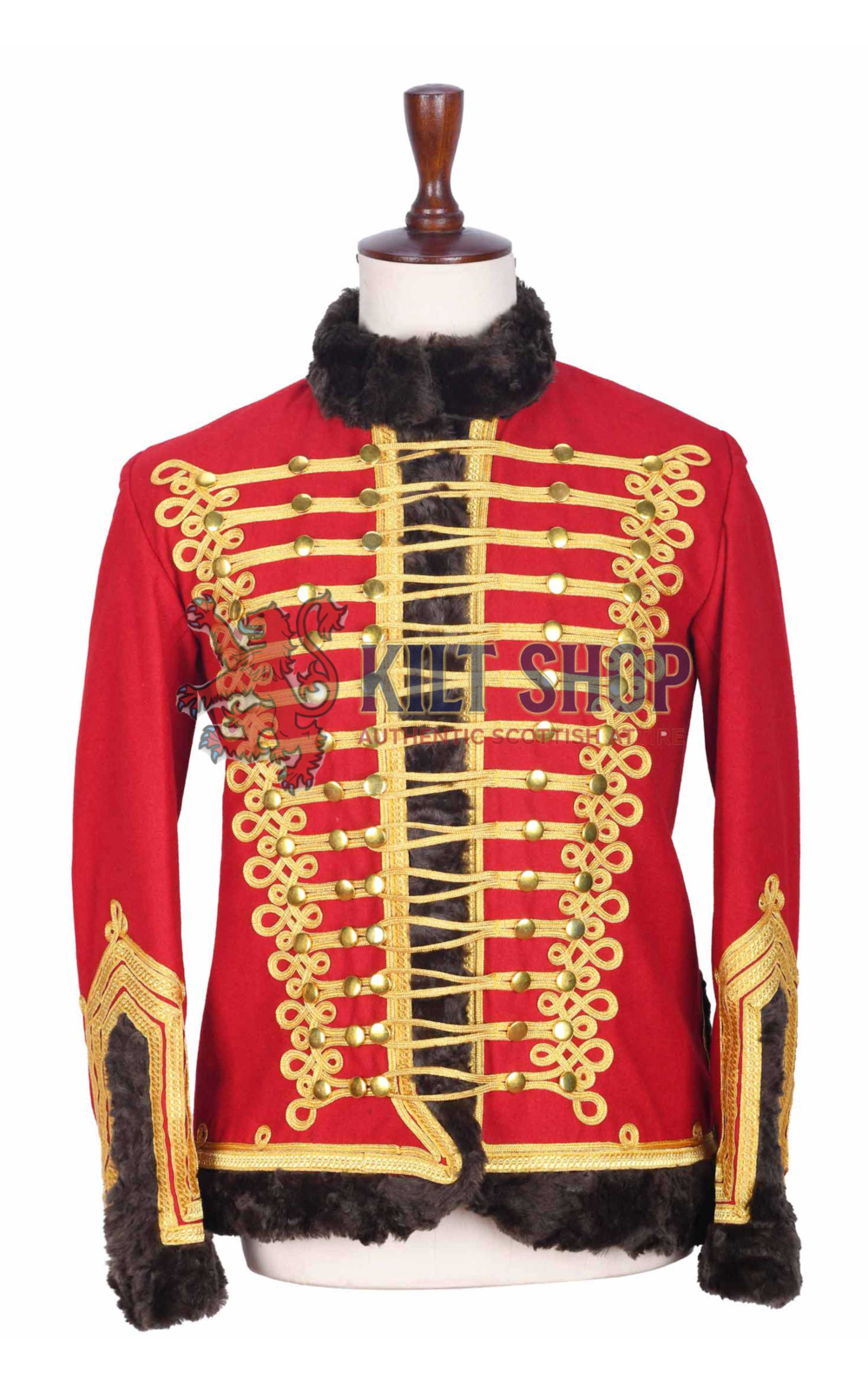 Red Gold Military Hassar Jacket