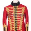 Red Gold Military Hassar Jacket