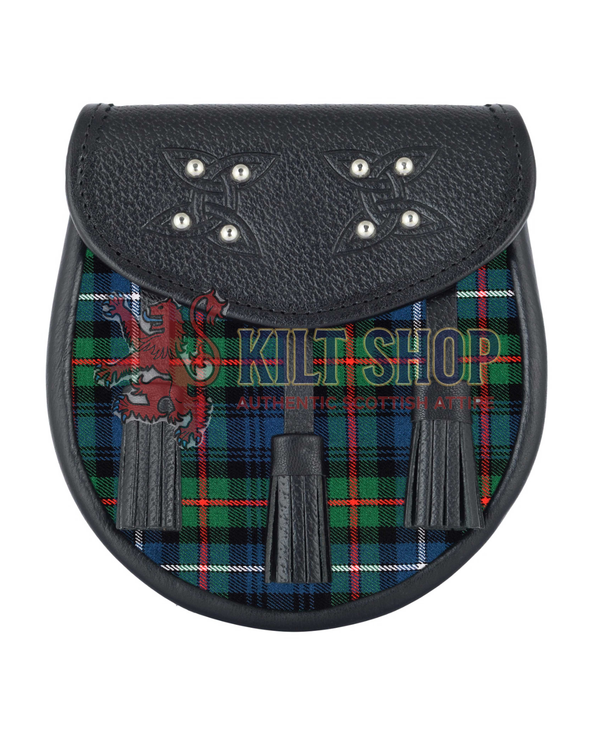 Men's Scottish Robertson Hunting Tartan Sporran