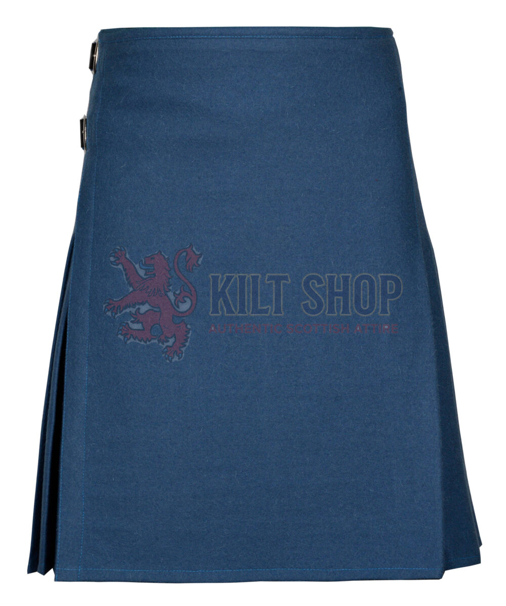 Smoking Blue Wool Kilt