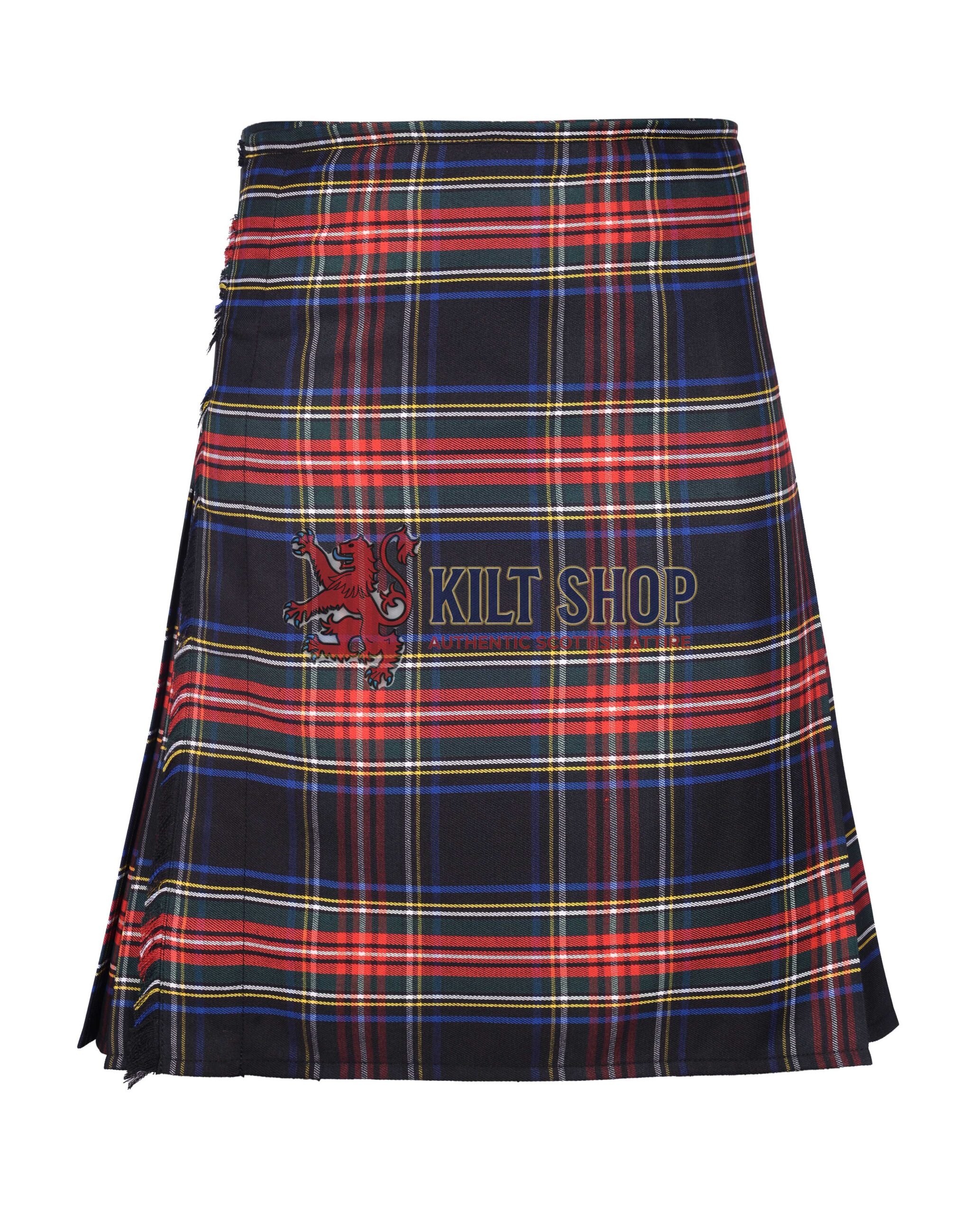 Stewart Black Tartan 8 Yard Kilt
