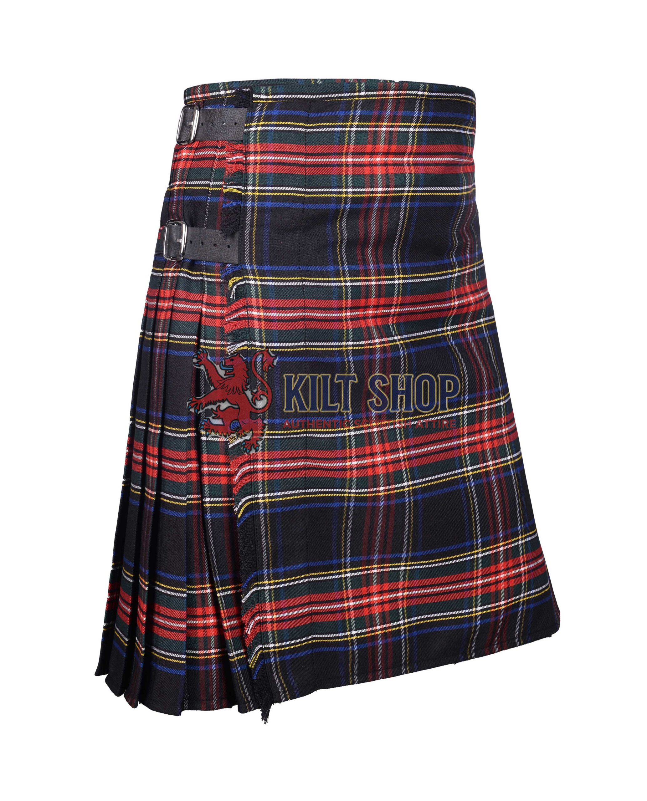 Stewart Black Tartan 8 Yard Kilt