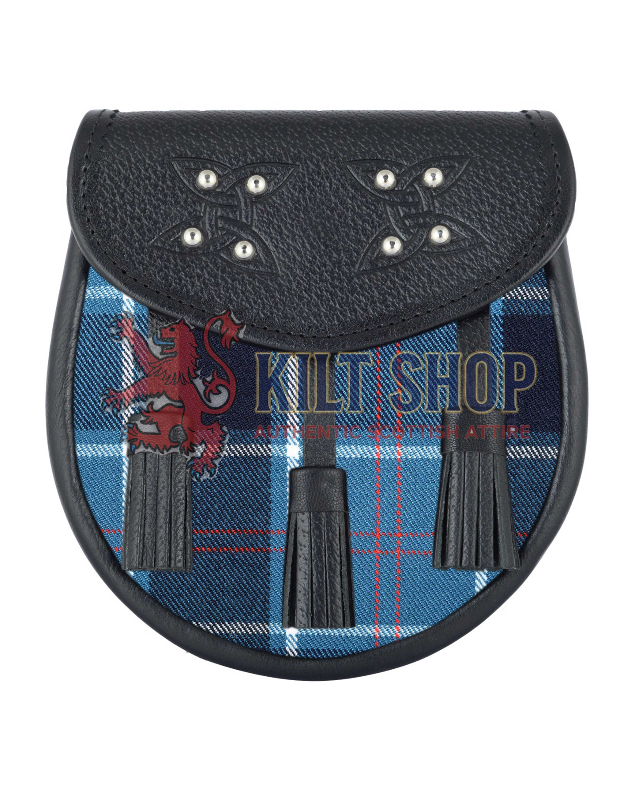 Men's Scottish US Navy Tartan Sporran