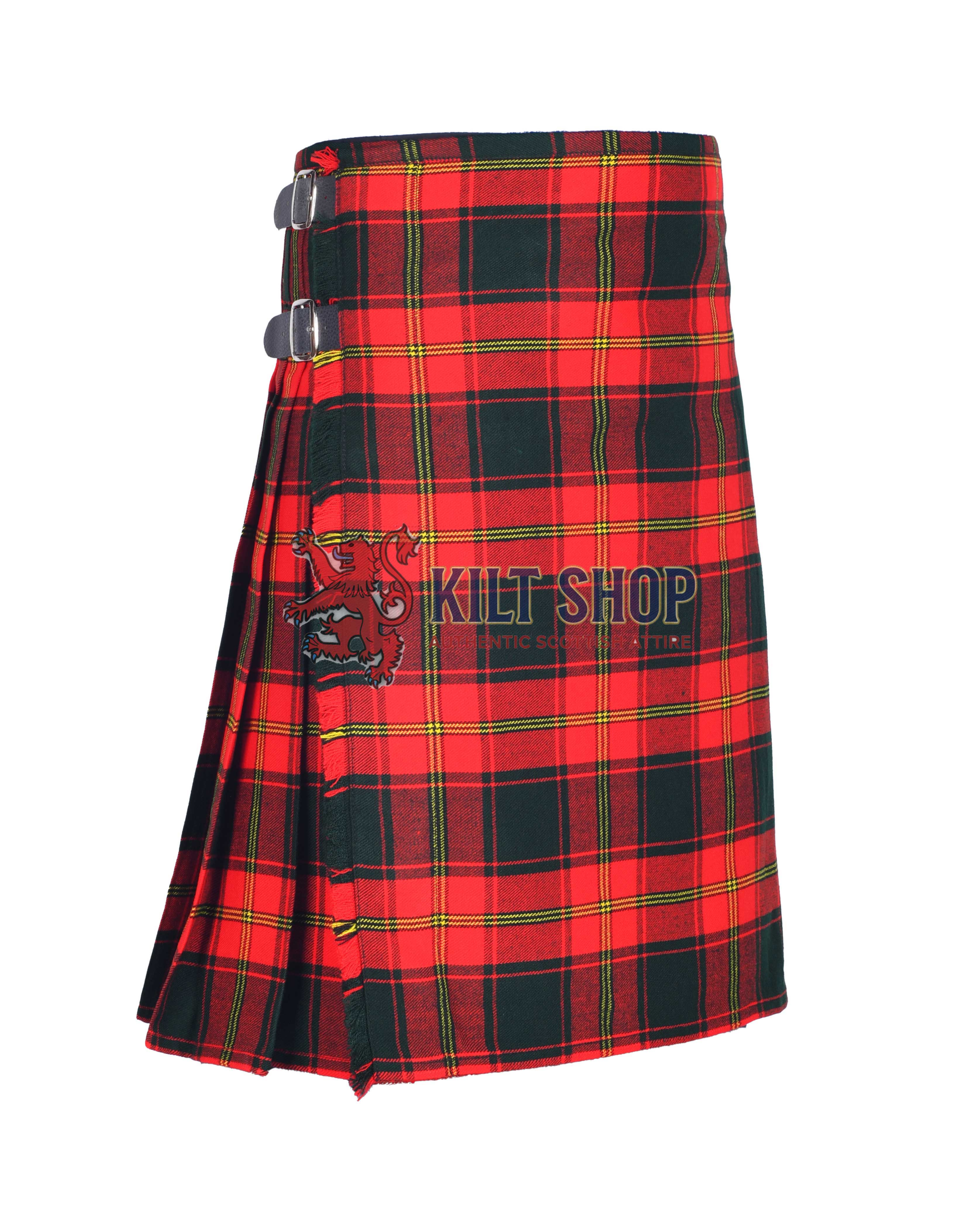 Ulster Red Modern Tartan 8 Yard Kilt