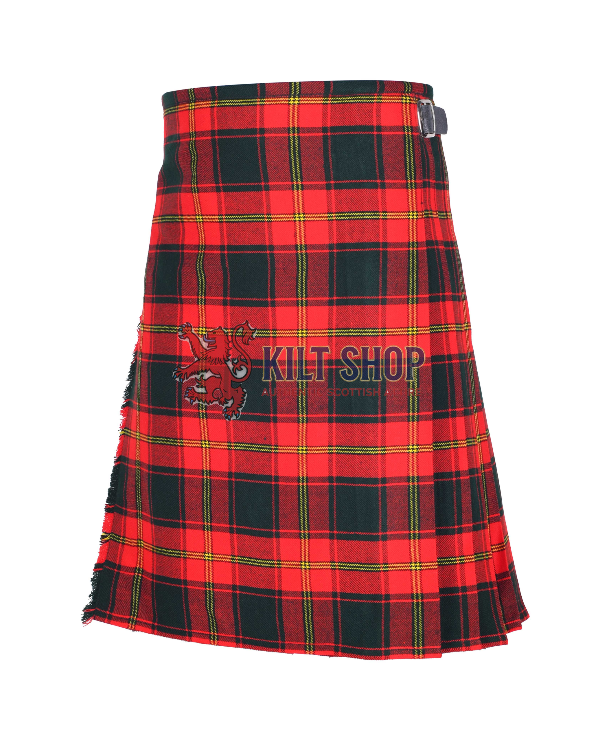 Ulster Red Modern Tartan 8 Yard Kilt