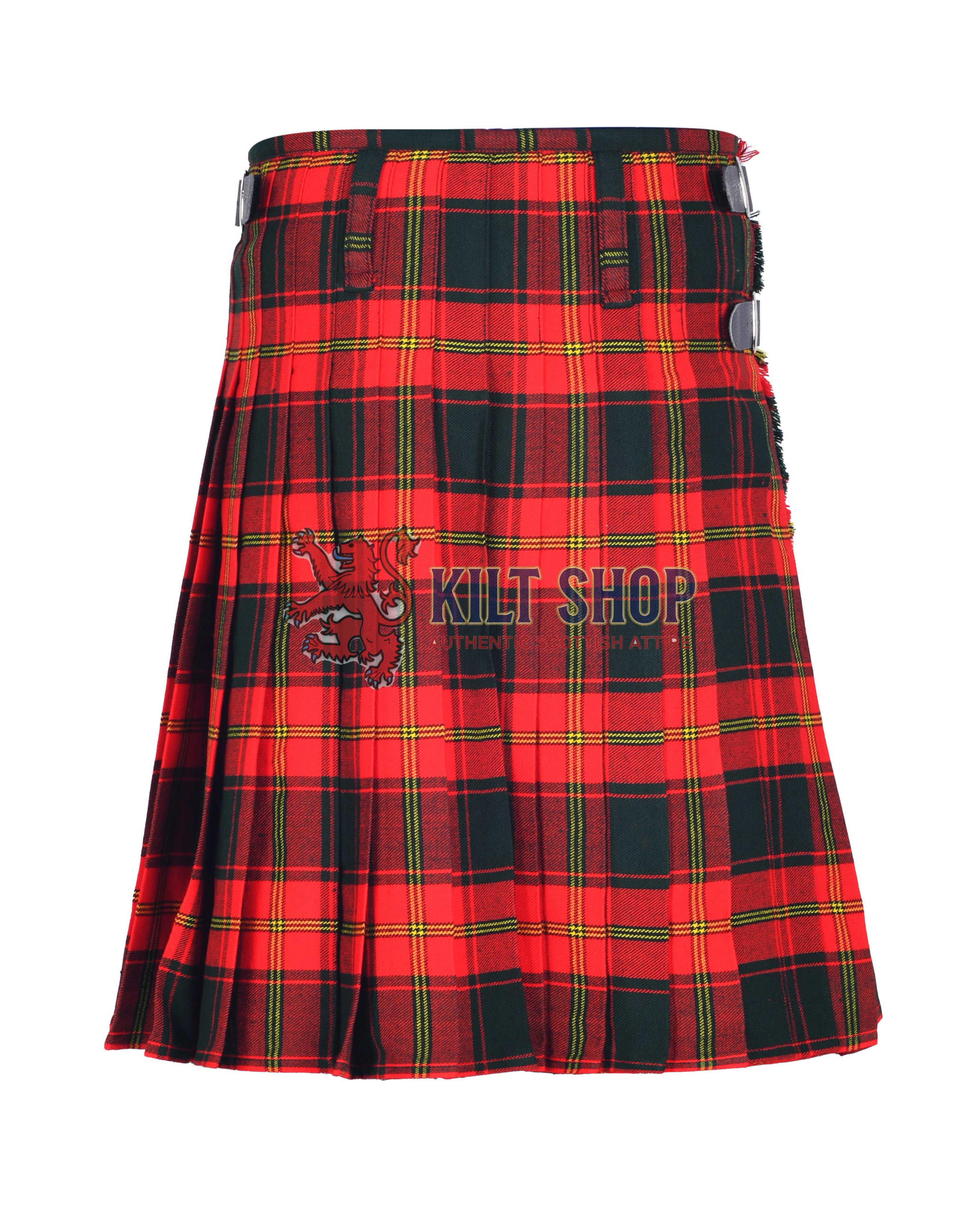 Ulster Red Modern Tartan 8 Yard Kilt