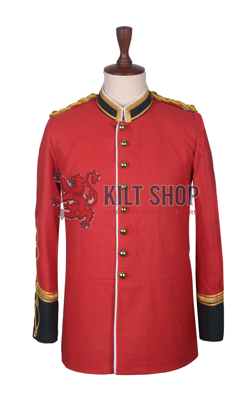 Red Military Long Jacket