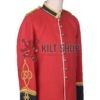 Red Military Long Jacket