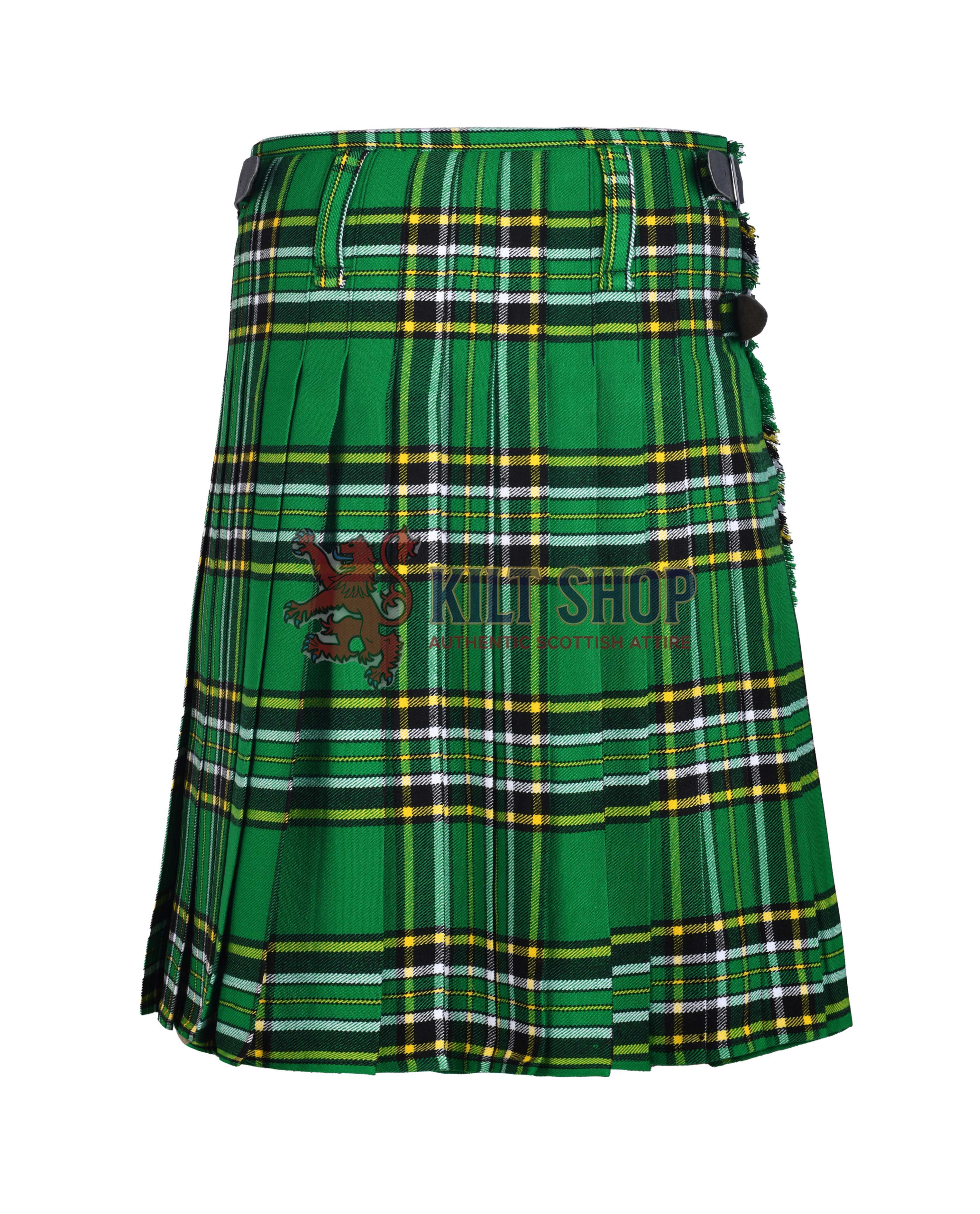 irish national Tartan 8 Yard Kilt - Image 4