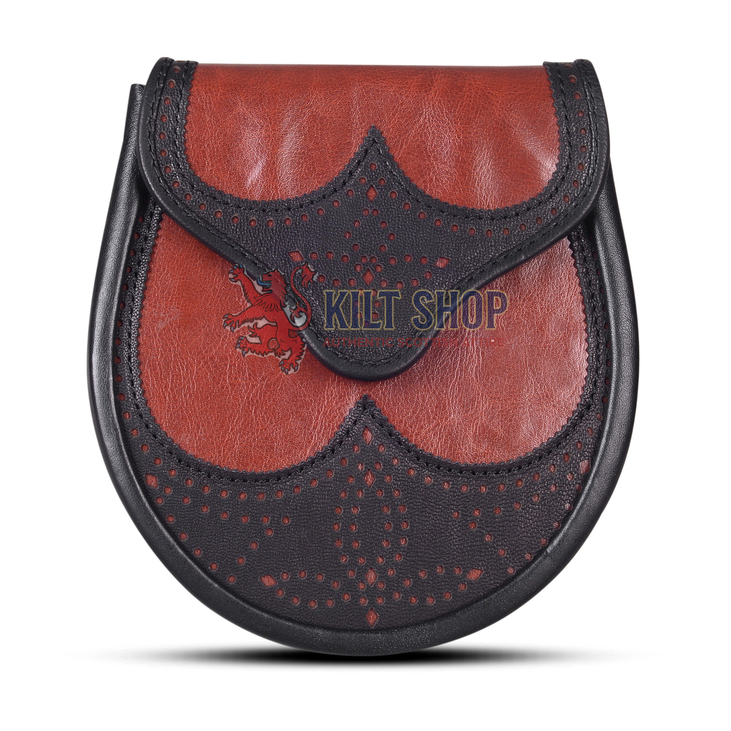 Red Black Two Tone Day Sporran